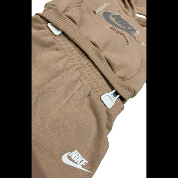 Nike Boys 2pc Set Sweatshirt & Sweatpants Hemp Logo Pullover & Jogger Toddler 2T - Picture 3 of 6